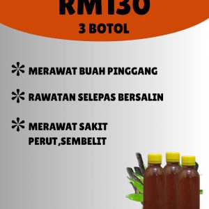 3 BOTOL AIR UBI GELI PAKLONG MAN